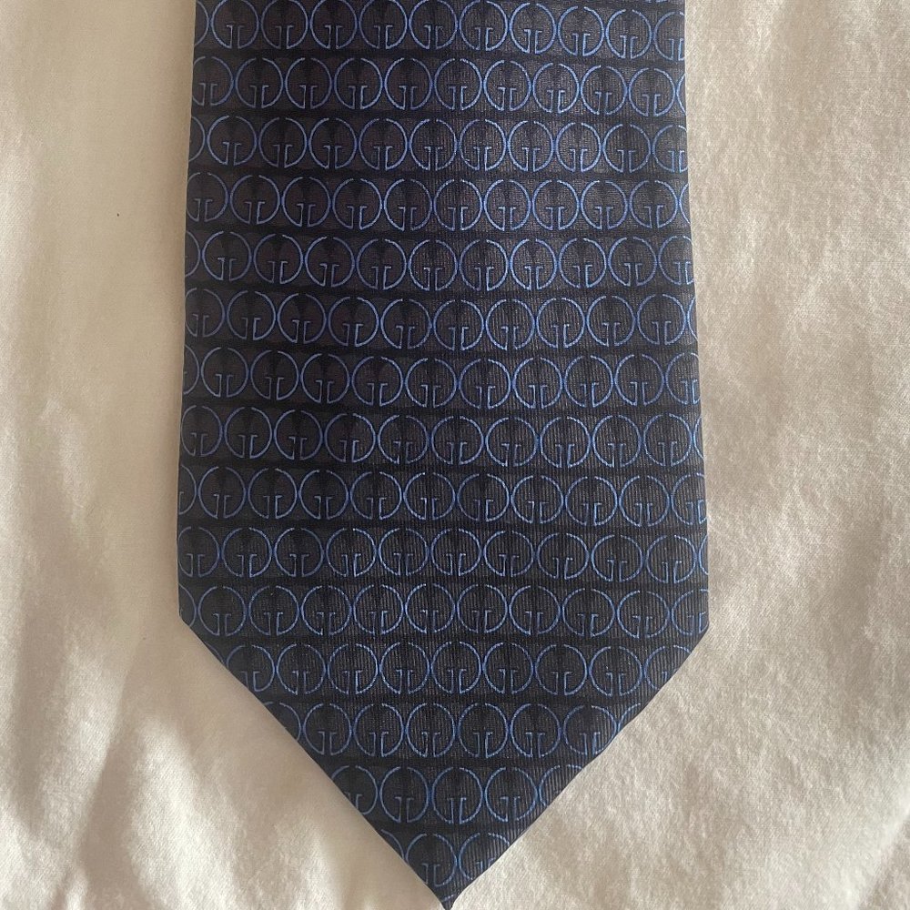 Mens' Gucci Necktie Black with Blue G